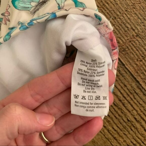 Janie And Jack Girl's Size 4 Floral Ruffle Two Piece Swimsuit - Picture 3 of 6